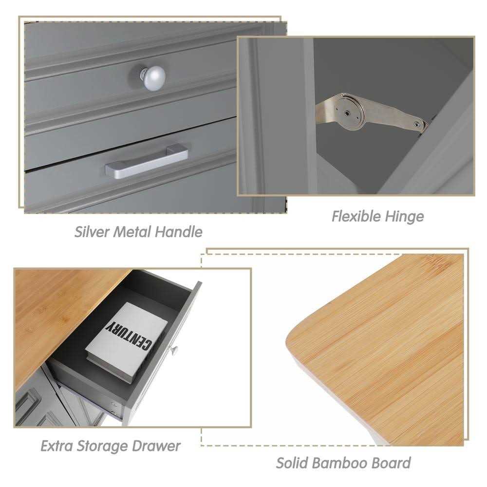 20 Gallon Opening Mechanism Cabinet Trash Can Eclife - Image 5