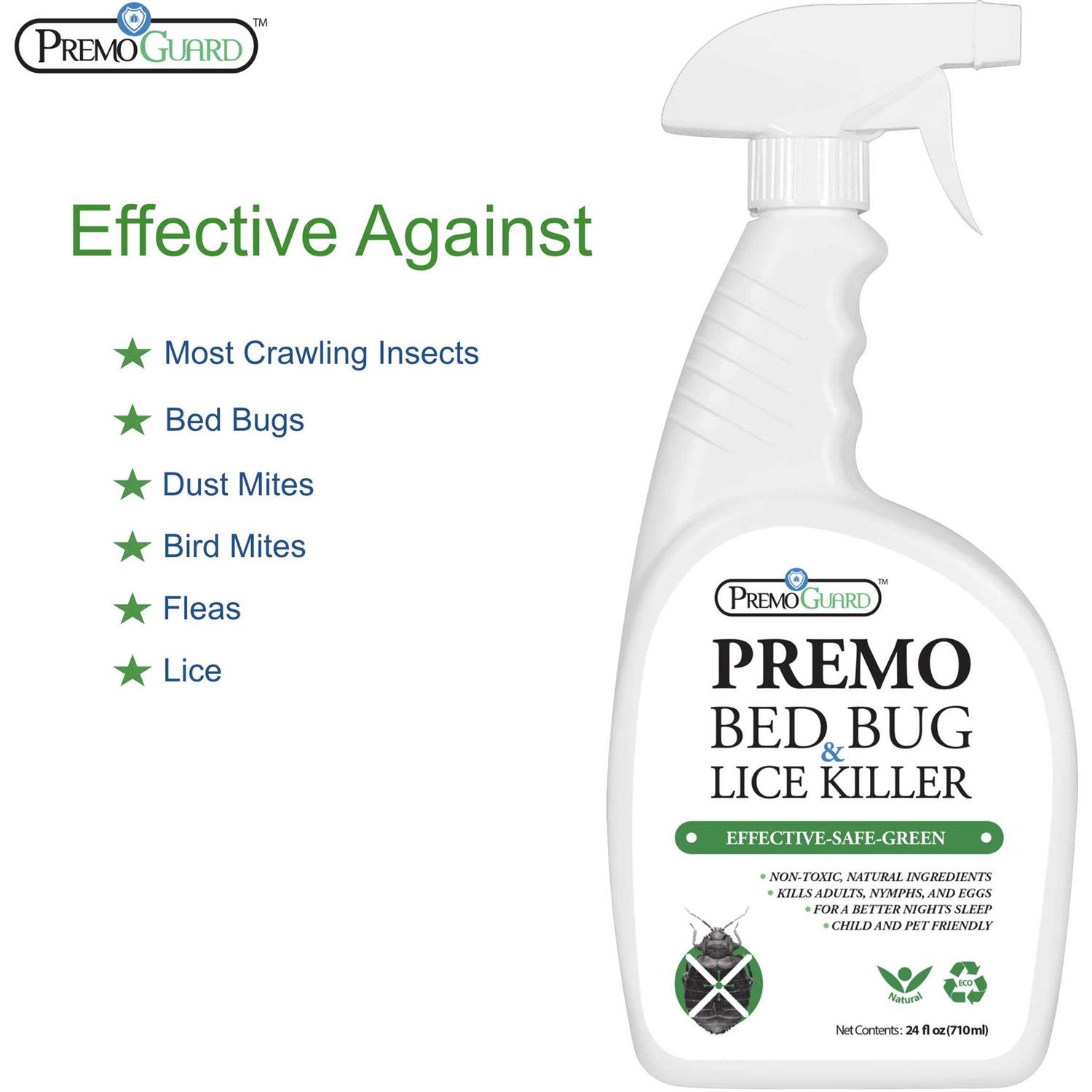 Premo Guard Bed Bug & Mite Spray – 24 oz – Fast Acting – Stain & S - Image 2