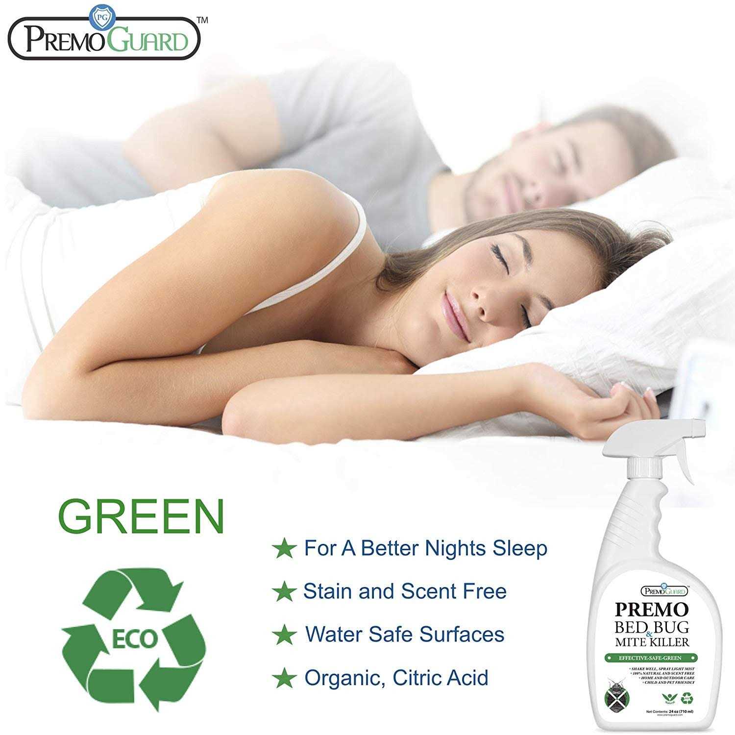 Premo Guard Bed Bug & Mite Spray – 24 oz – Fast Acting – Stain & S - Image 3