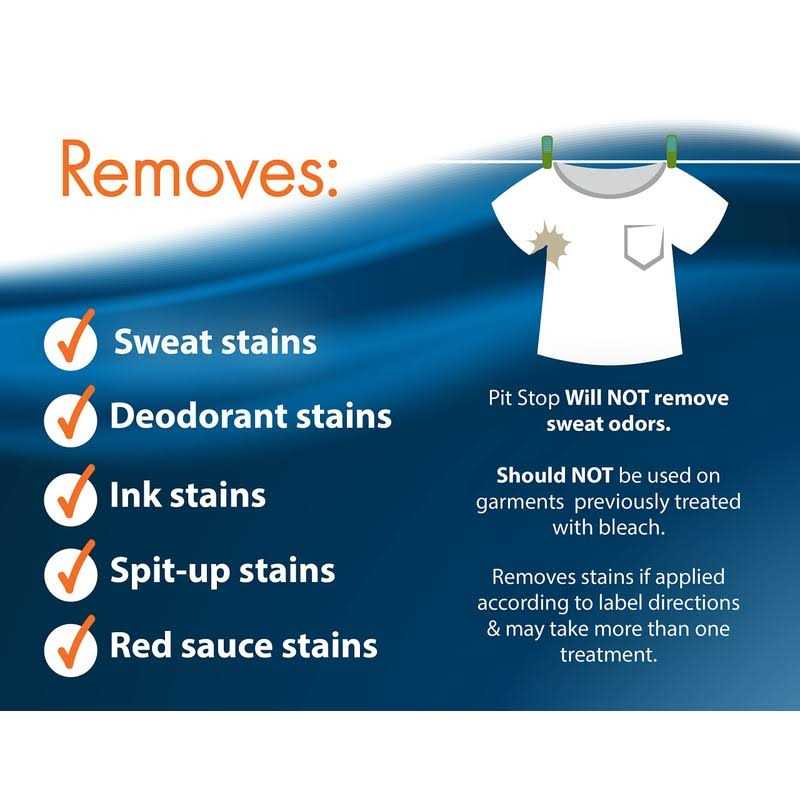 Pit Stop Sweat Stain & Deodorant Armpit Stain Remover - Image 5