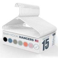 Neaties 30pk Made in USA Strong Plastic Clothes Hangers Bulk 20 30 50 100 Pack Available