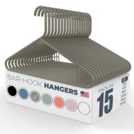 Neaties 30pk Made in USA Strong Plastic Clothes Hangers Bulk 20 30 50 100 Pack Available