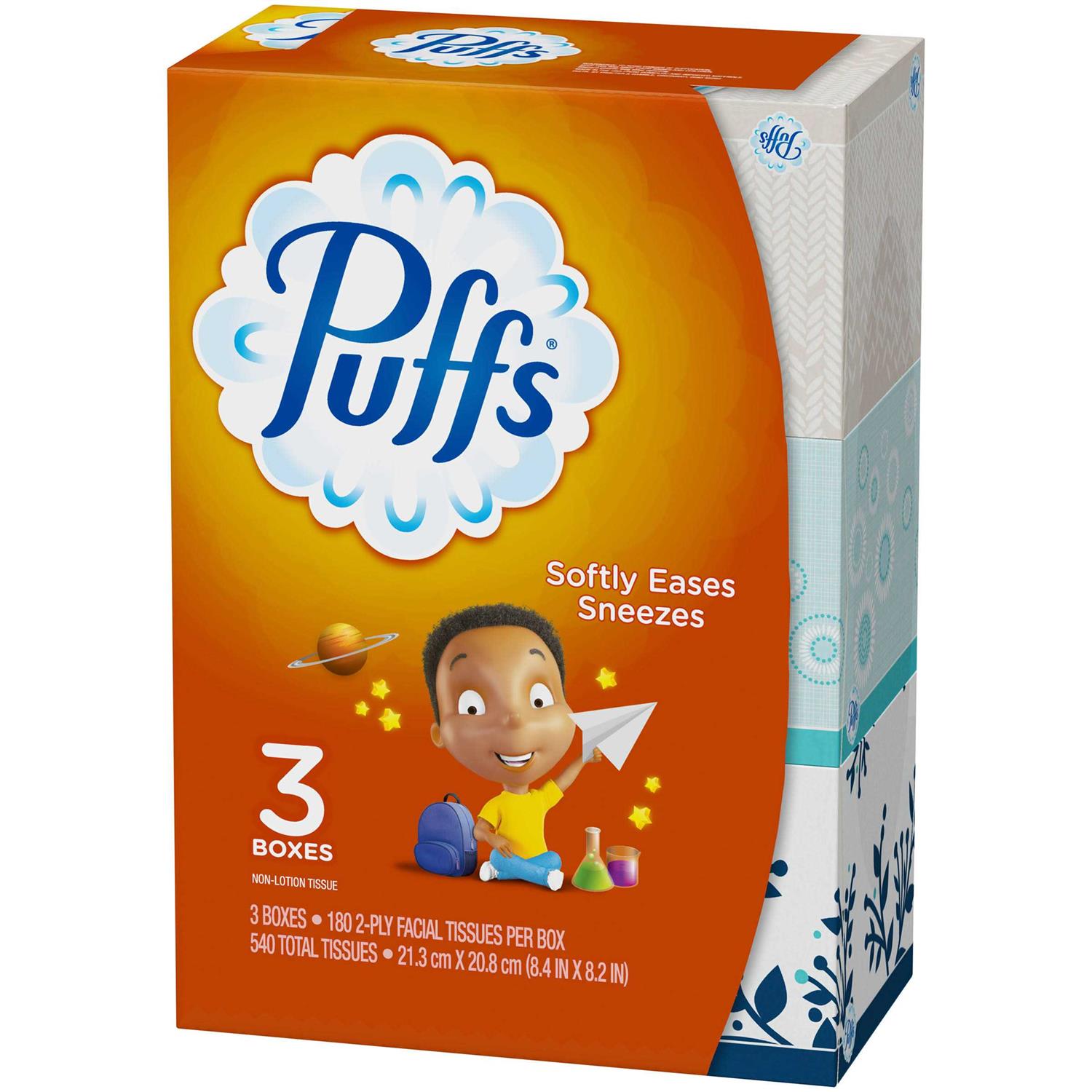 Puffs Everyday Non-Lotion Facial Tissues