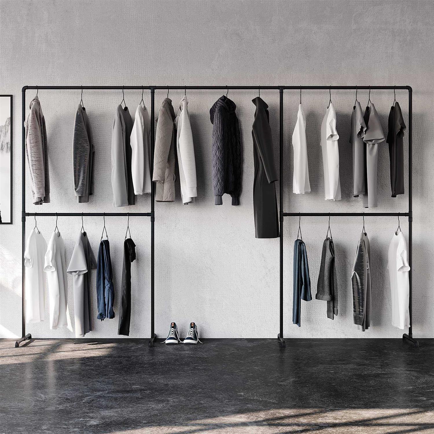 pamo. design LAS III – Large industrial clothes rail