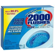 2000 Flushes Blue Bleach Bowl Cleaner