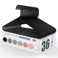 Neaties Heavy Duty Plastic Hangers Bulk Made in USA Strong Clothes Hangers Bulk