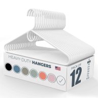 Neaties Heavy Duty Plastic Hangers Bulk Made in USA Strong Clothes Hangers Bulk