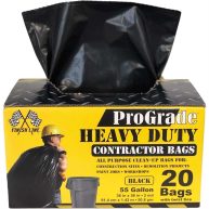 Reli. ProGrade Contractor Trash Bags 55 Gallon Black 55 Gallon Trash Bags Heavy Duty