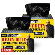 Reli. ProGrade Contractor Trash Bags 55 Gallon Black 55 Gallon Trash Bags Heavy Duty