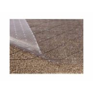 Resilia Clear Vinyl Plastic Floor Runner/Protector for Low Pile Carpet