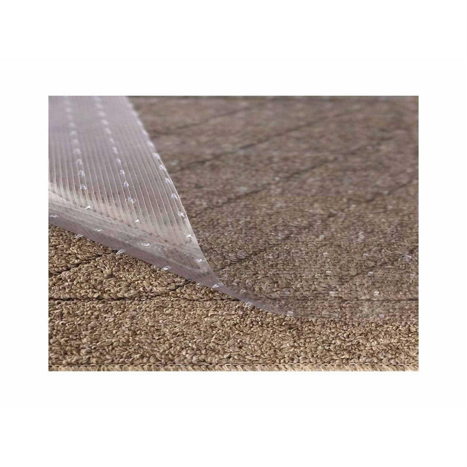 Resilia Clear Vinyl Plastic Floor Runner/Protector for Low Pile Carpet