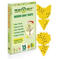 15 pcs Gnat Traps for House Indoor Fungus Gnat Sticky Traps for Plants