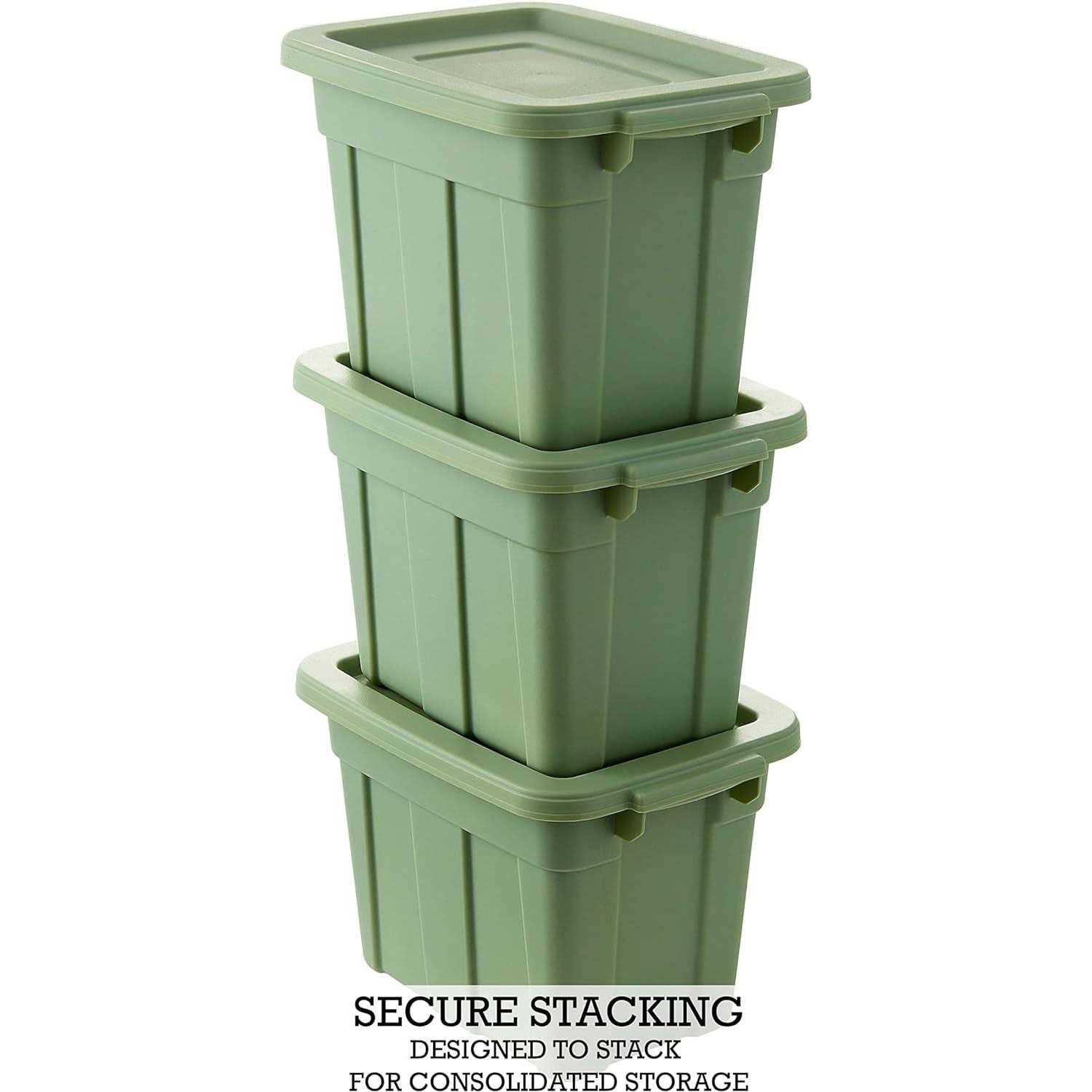 Organize Your Home Small Spaces Colorful Storage Bins with Lids - Image 2