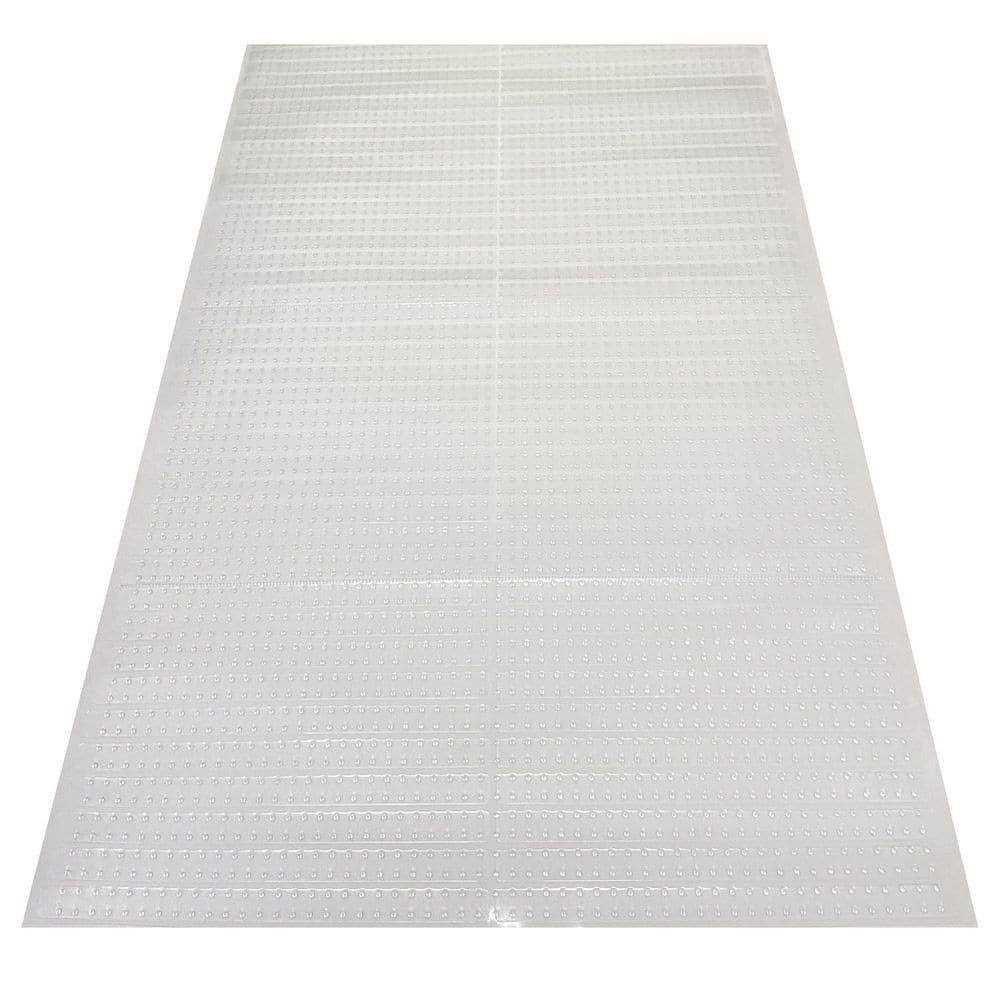 Ottomanson Floor Protector Collection Waterproof Non-Slip Clear Design Indoor Protector Runner Rug