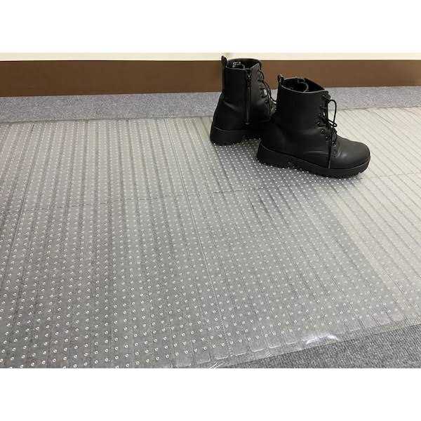 Ottomanson Floor Protector Collection Waterproof Non-Slip Clear Design Indoor Protector Runner Rug - Image 2