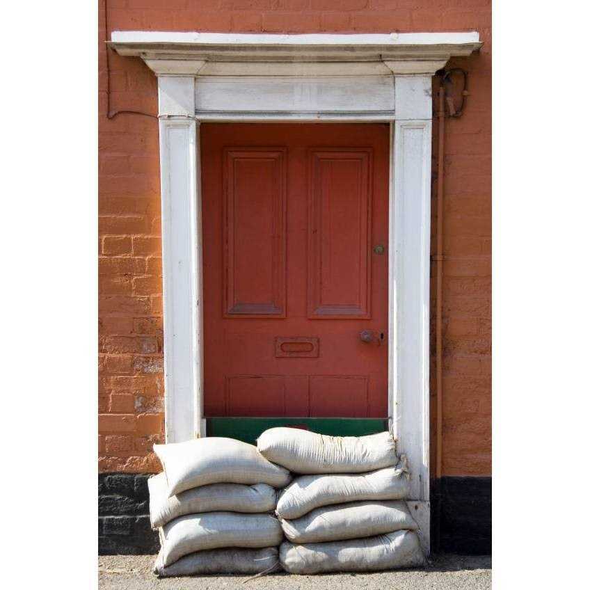 15 in. x 27 in. White Woven Sand Bags with Tie String (25-Pack) - Image 2