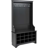 Prepac Hall Tree with Shoe Storage
