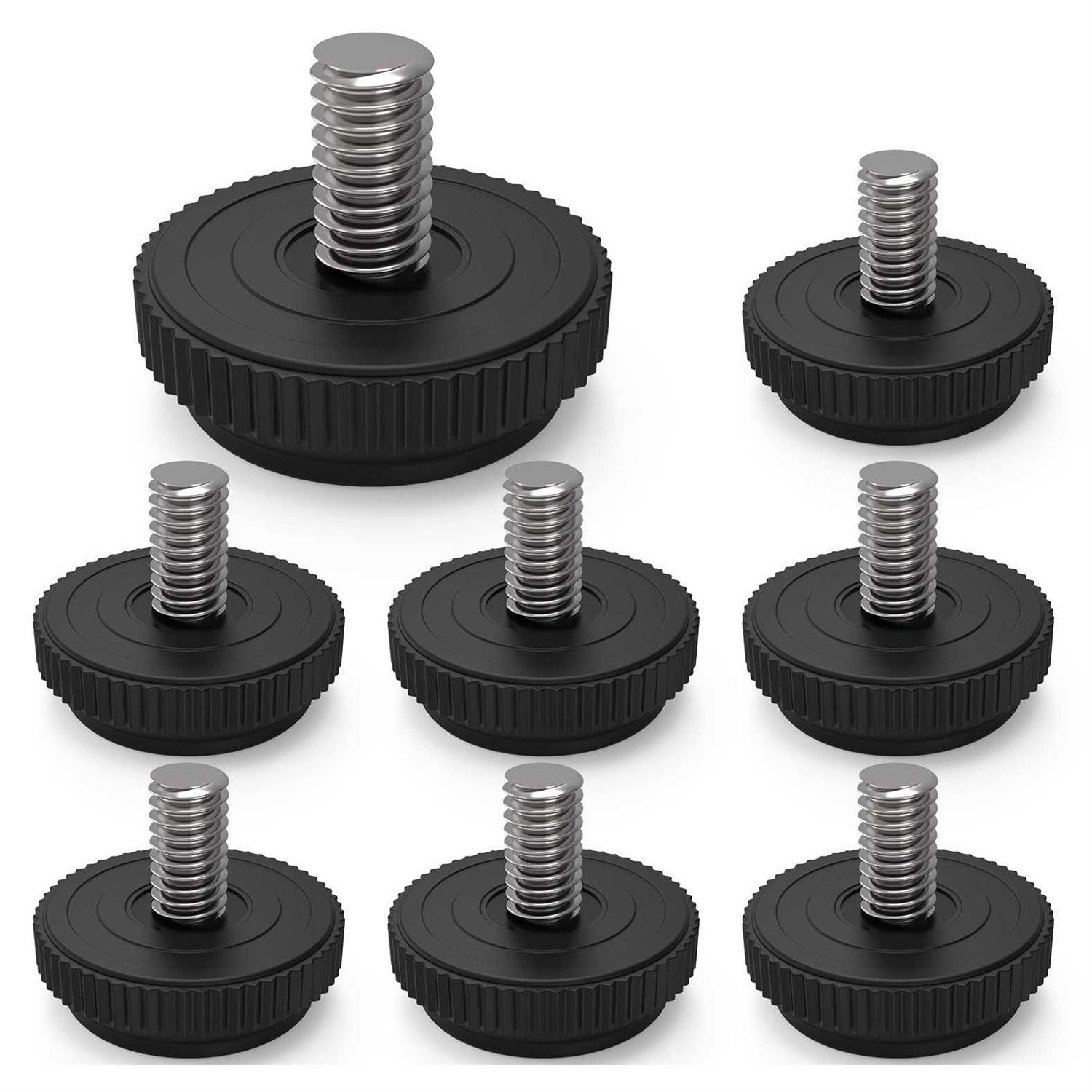 ONEHOME 5/16-18 Stainless Steel Adjustable Threaded Furniture Leg Leveling Feet Screw-in Glide Levelers,Screw Foot Levelers Screw On