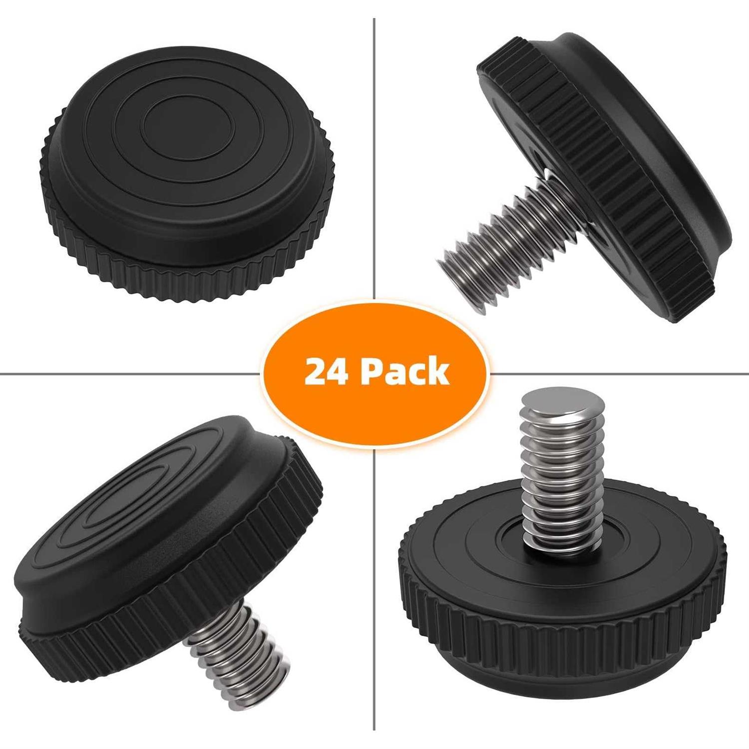 ONEHOME 5/16-18 Stainless Steel Adjustable Threaded Furniture Leg Leveling Feet Screw-in Glide Levelers,Screw Foot Levelers Screw On - Image 3