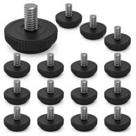 ONEHOME 5/16-18 Stainless Steel Adjustable Threaded Furniture Leg Leveling Feet Screw-in Glide Levelers,Screw Foot Levelers Screw On