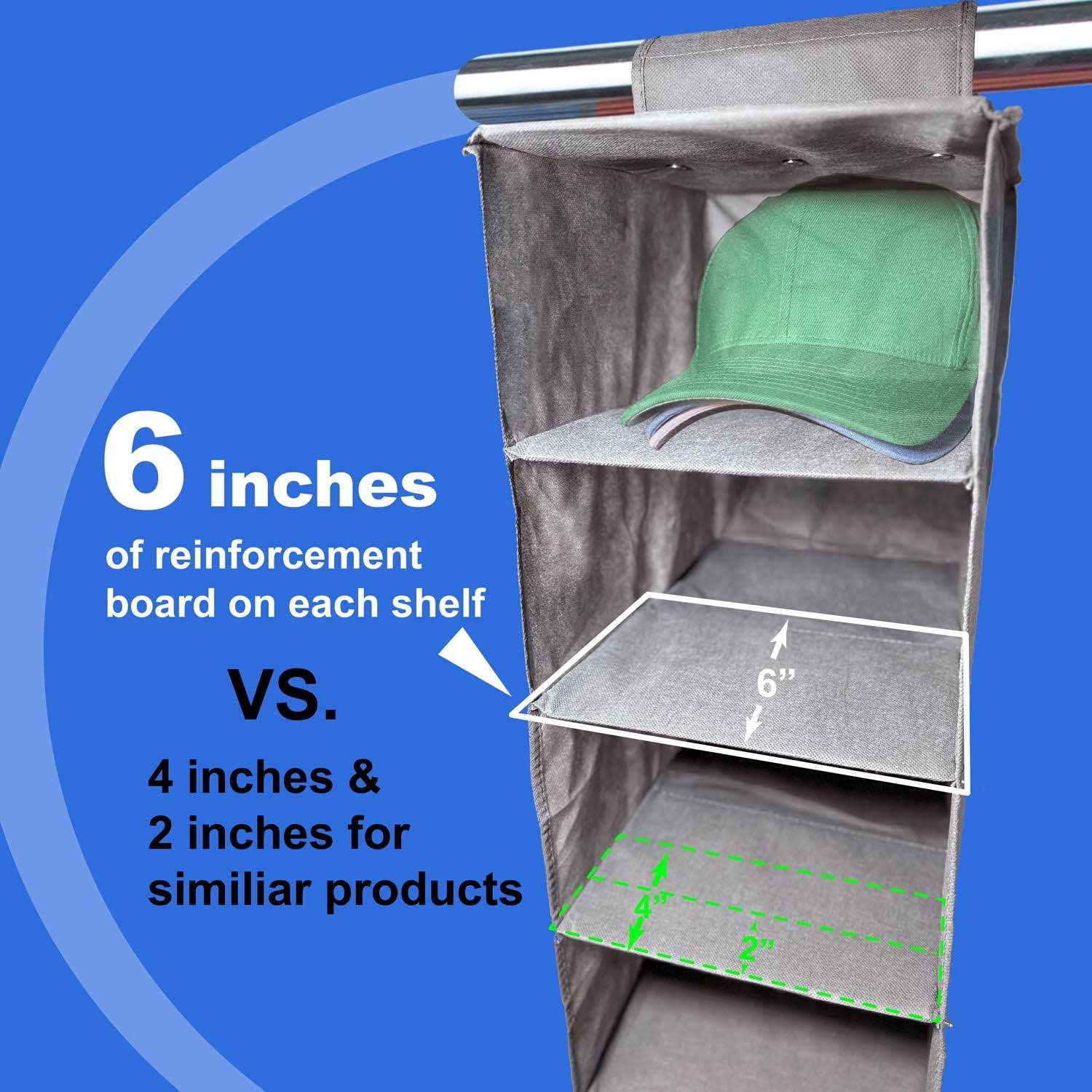 Perfect Curve 11-Pocket Closet Cap Organizer - Image 4