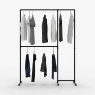pamo. design LAS II – Double rail clothes rack