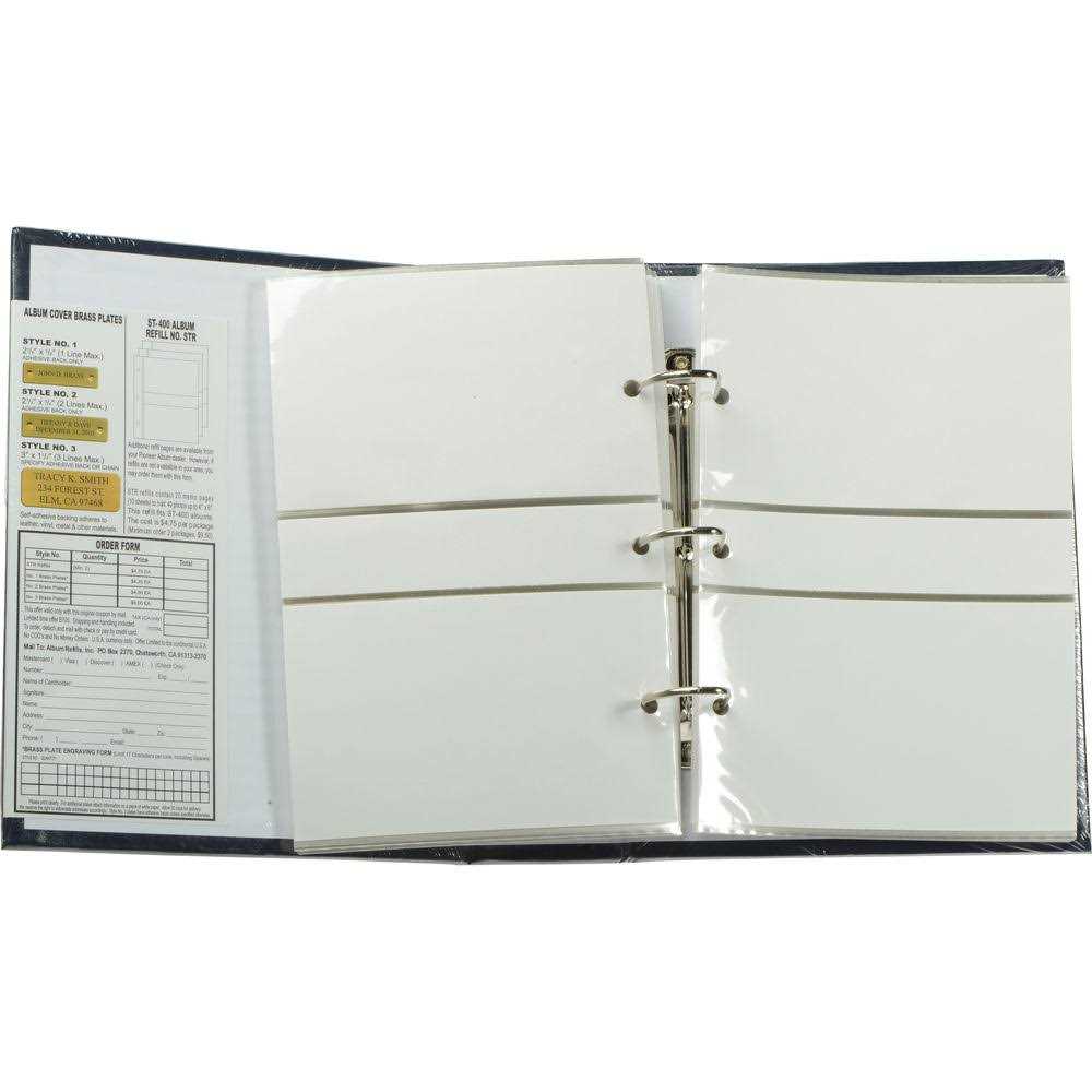Pioneer 3-Ring 2-Up Slip-in Pocket Binder Album for 400 Photos - Image 4