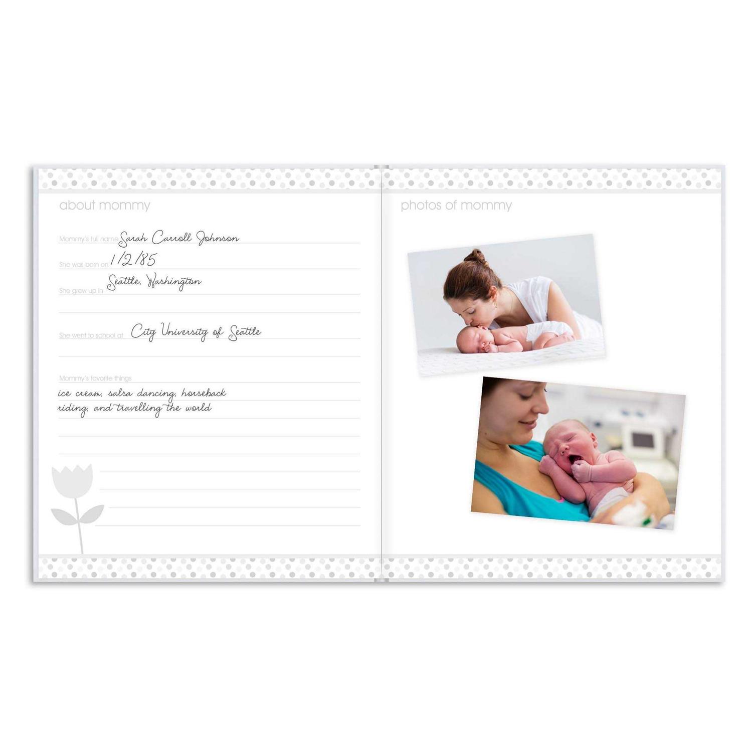 Pearhead Hello Baby Polkadot Baby Memory Book - Image 2