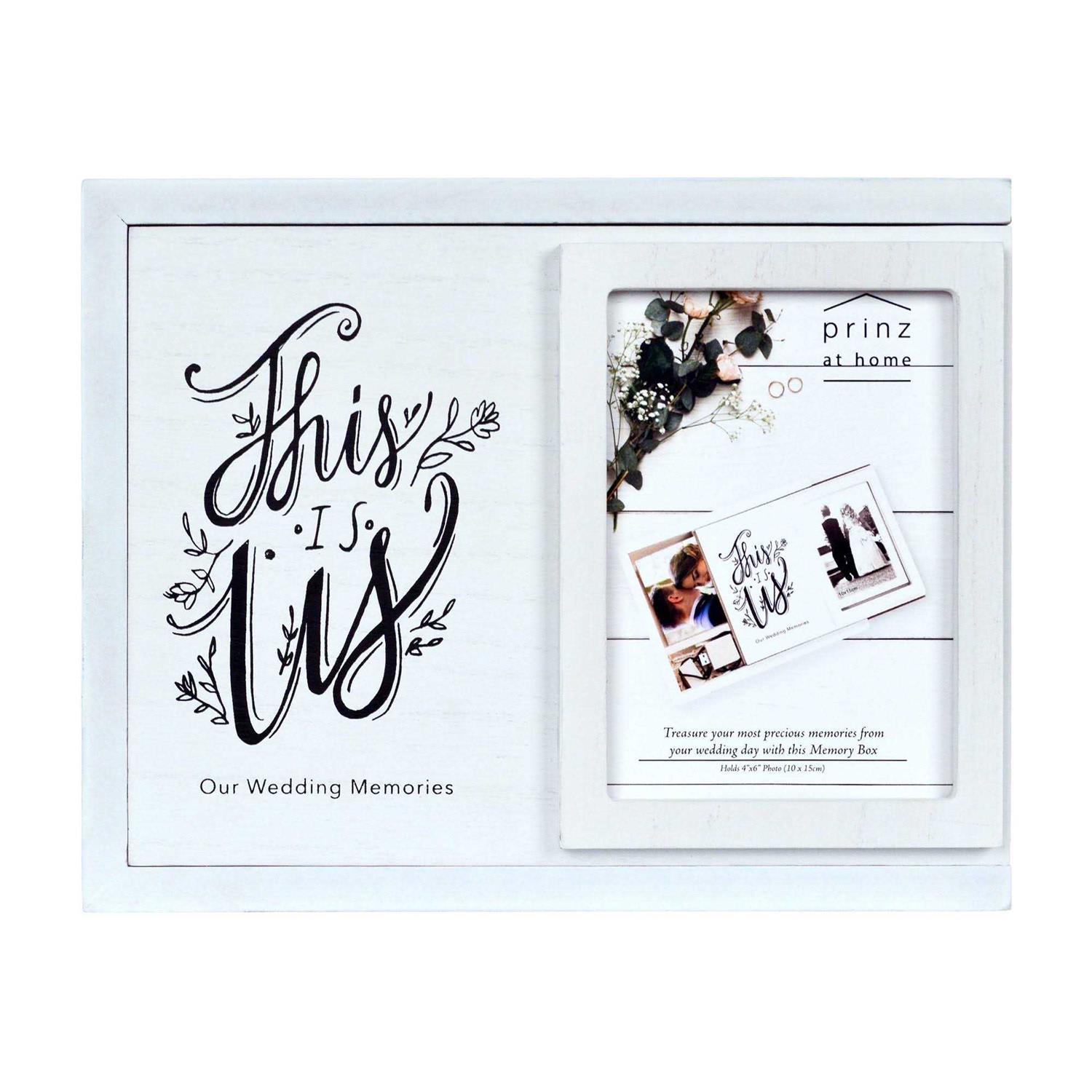 Prinz Decorative Wedding Photo Keepsake Box