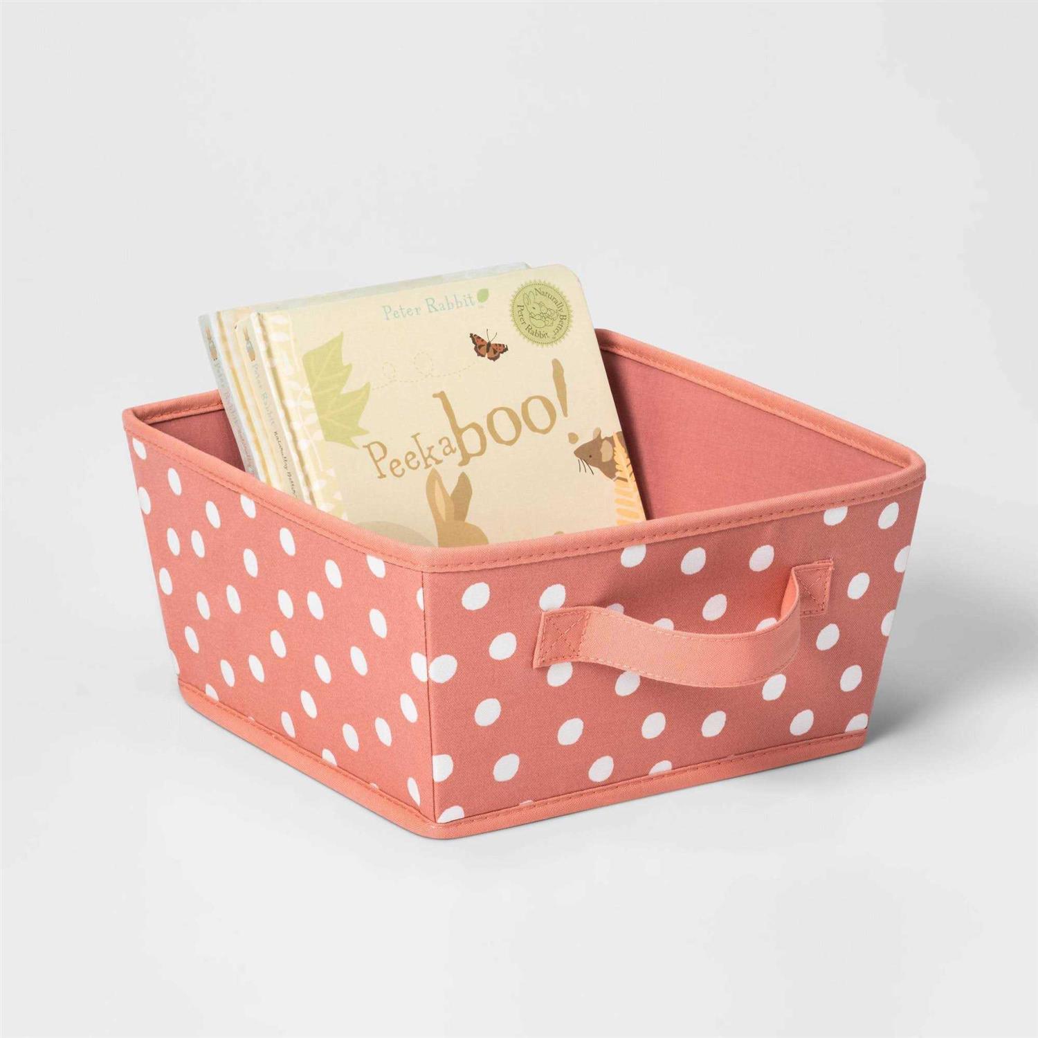 Pillowfort Large Canvas Striped Kids’ Bin Navy - Image 2