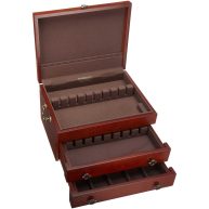 Reed Barton Bristol Grande Flatware Chest Mahogany