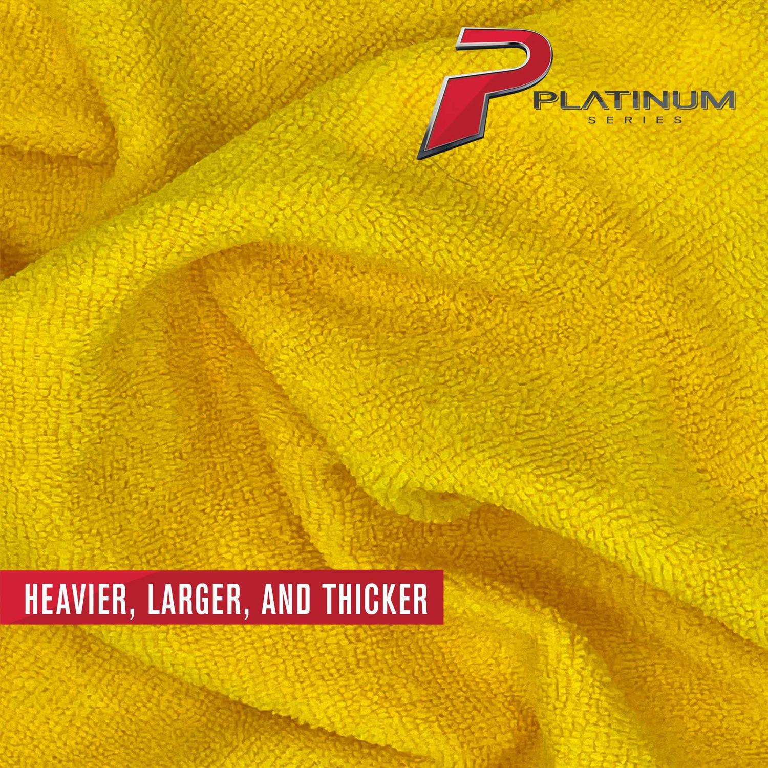 Platinum Series Premium Heavy Duty Multi-Purpose Microfiber Towel Cleaning - Image 2