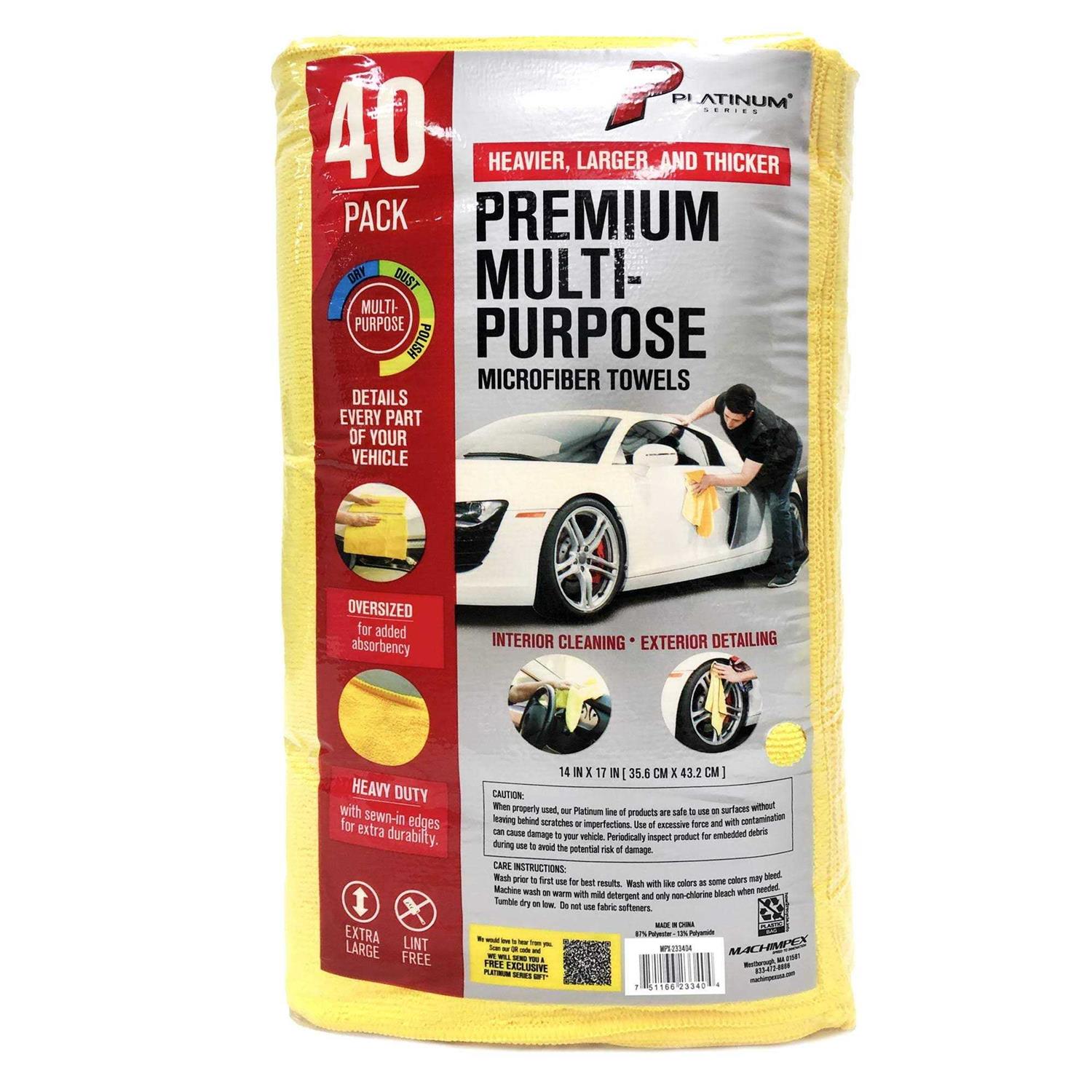 Platinum Series Premium Heavy Duty Multi-Purpose Microfiber Towel Cleaning - Image 5