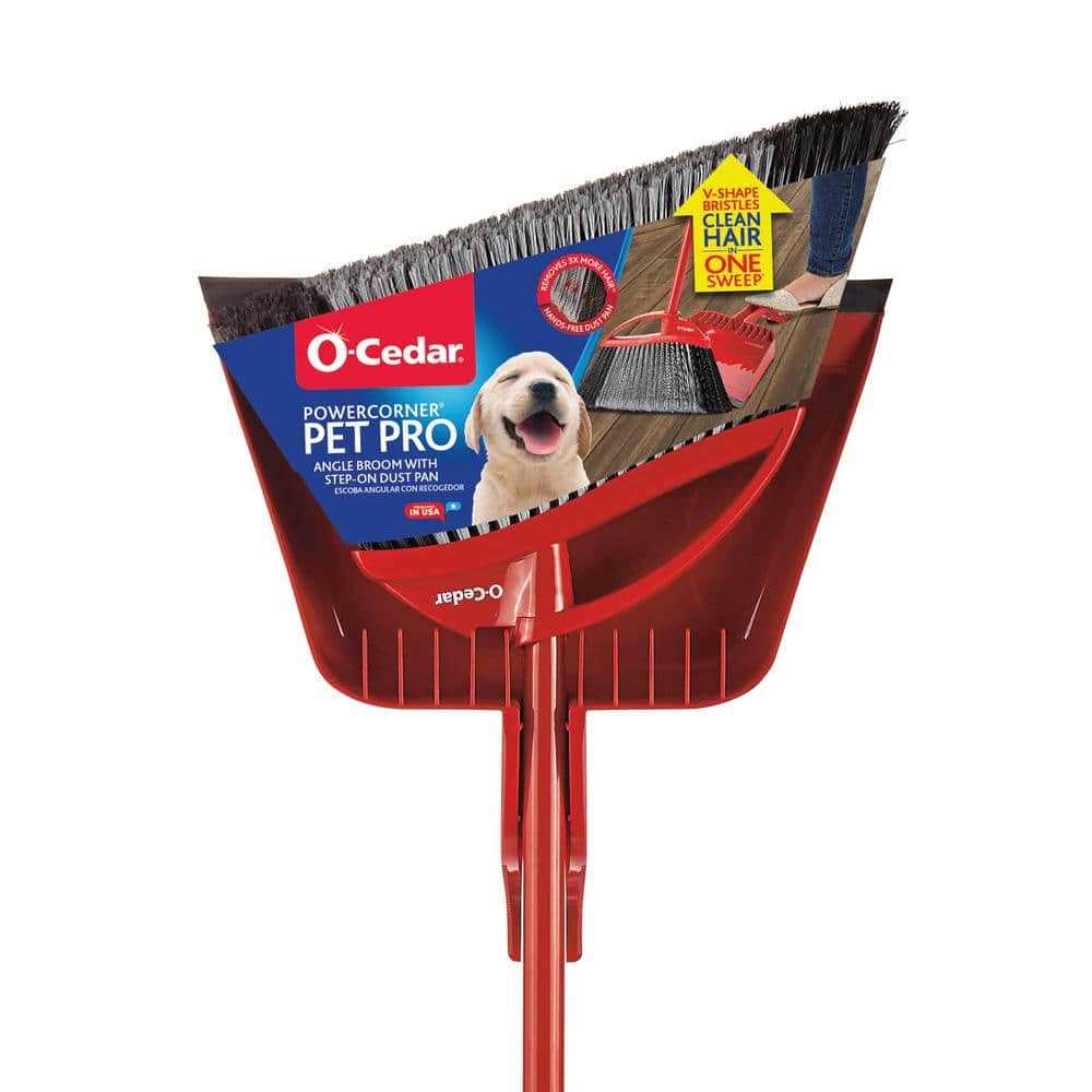 O-cedar Pet Pro Broom & Step-On Dustpan PowerCorner - Image 3