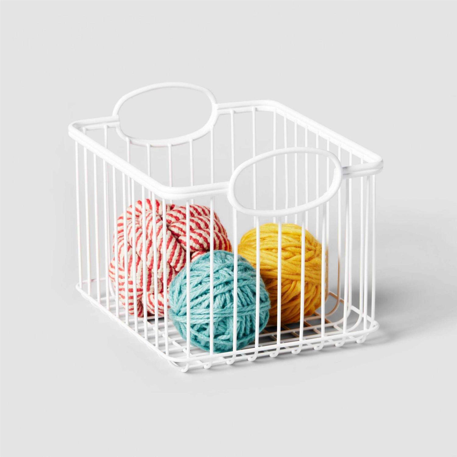 Pillowfort Large Stackable Storage Wire Bin - Image 4