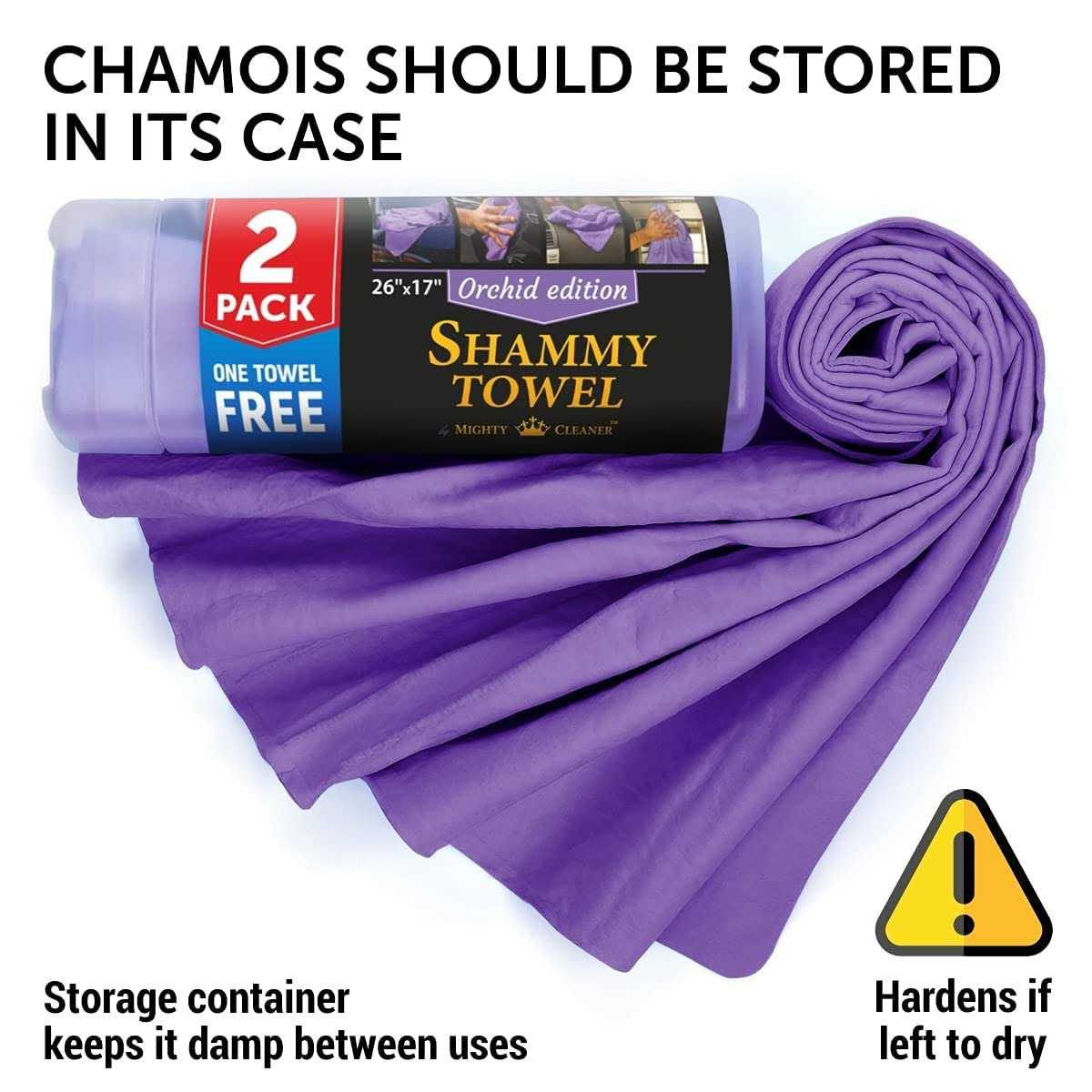 Premium Chamois Cloth for Car Drying 26×17 Super Absorbent Reusable Shammy Towel for Car + Storage Tube - Image 5