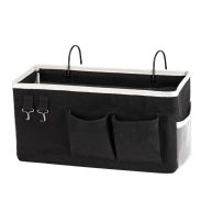 Ozzptuu Bedside Storage Caddy/Bedside Hanging Storage Bag for Headboards Bunk Beds Dorm Rooms Book Phone Magazine Holder