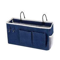 Ozzptuu Bedside Storage Caddy/Bedside Hanging Storage Bag for Headboards Bunk Beds Dorm Rooms Book Phone Magazine Holder