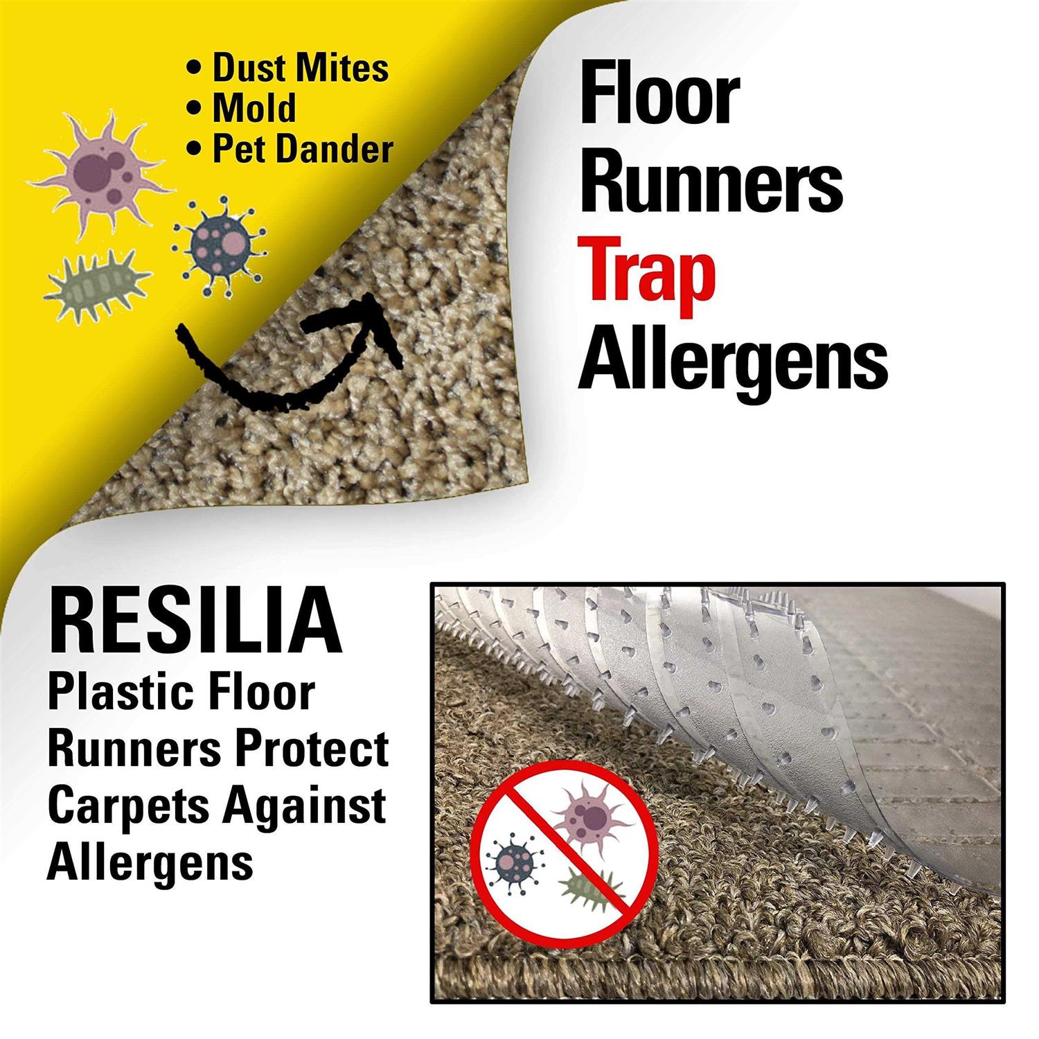 Resilia Premium Heavy Duty Floor Runner/Protector for Carpet Floors - Image 2