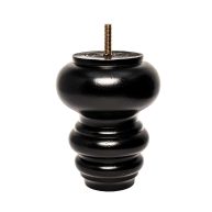 Outwater H x 4in Dia Stained Solid Hardwood 3P5.11