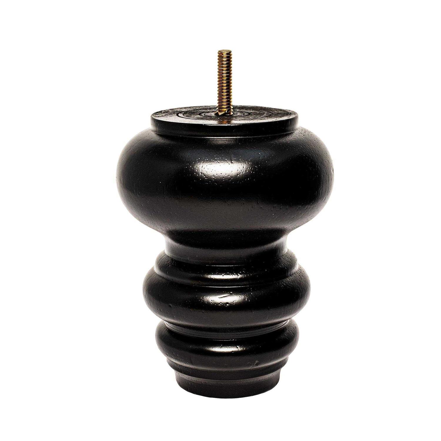 Outwater H x 4in Dia Stained Solid Hardwood 3P5.11