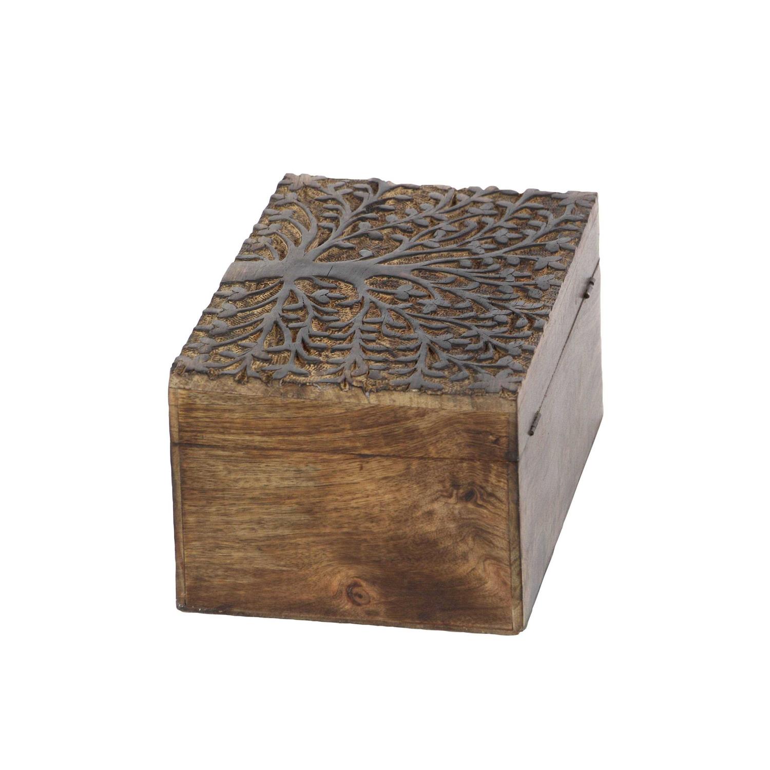 3 Piece Wood Carved Box Set - Image 2