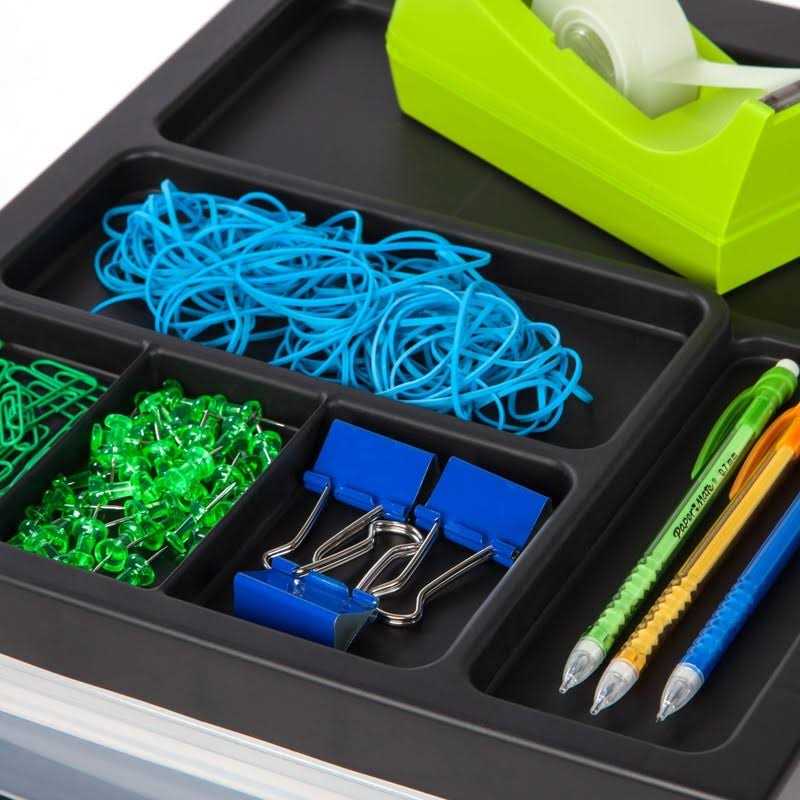 Office Depot Plastic 6-Drawer Storage Cart - Image 3