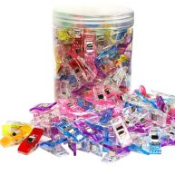 otylzto Sewing Clips 120 Pcs with Plastic Jar Fabric Clips Premium Quilting Clips for Supplies Crafting Tools