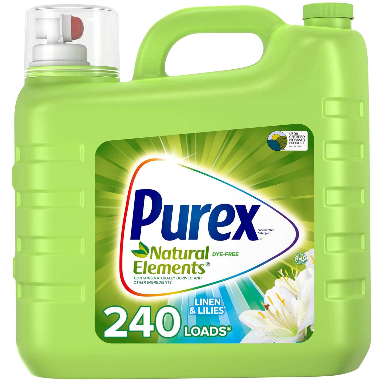Purex Liquid Laundry Detergent Natural Elements Linen & Lilies