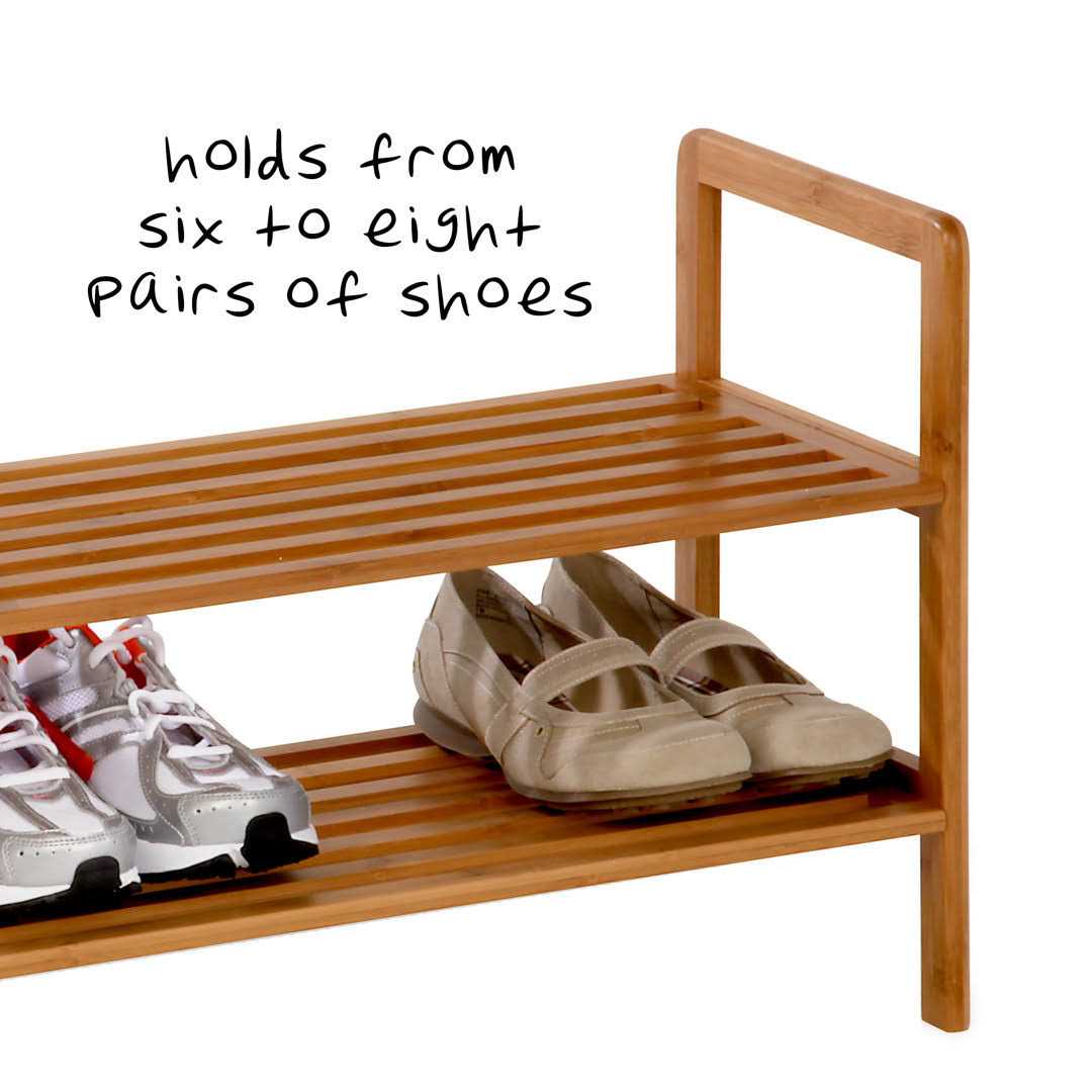 2 Tier 8 Pair Shoe Rack Rebrilliant - Image 3