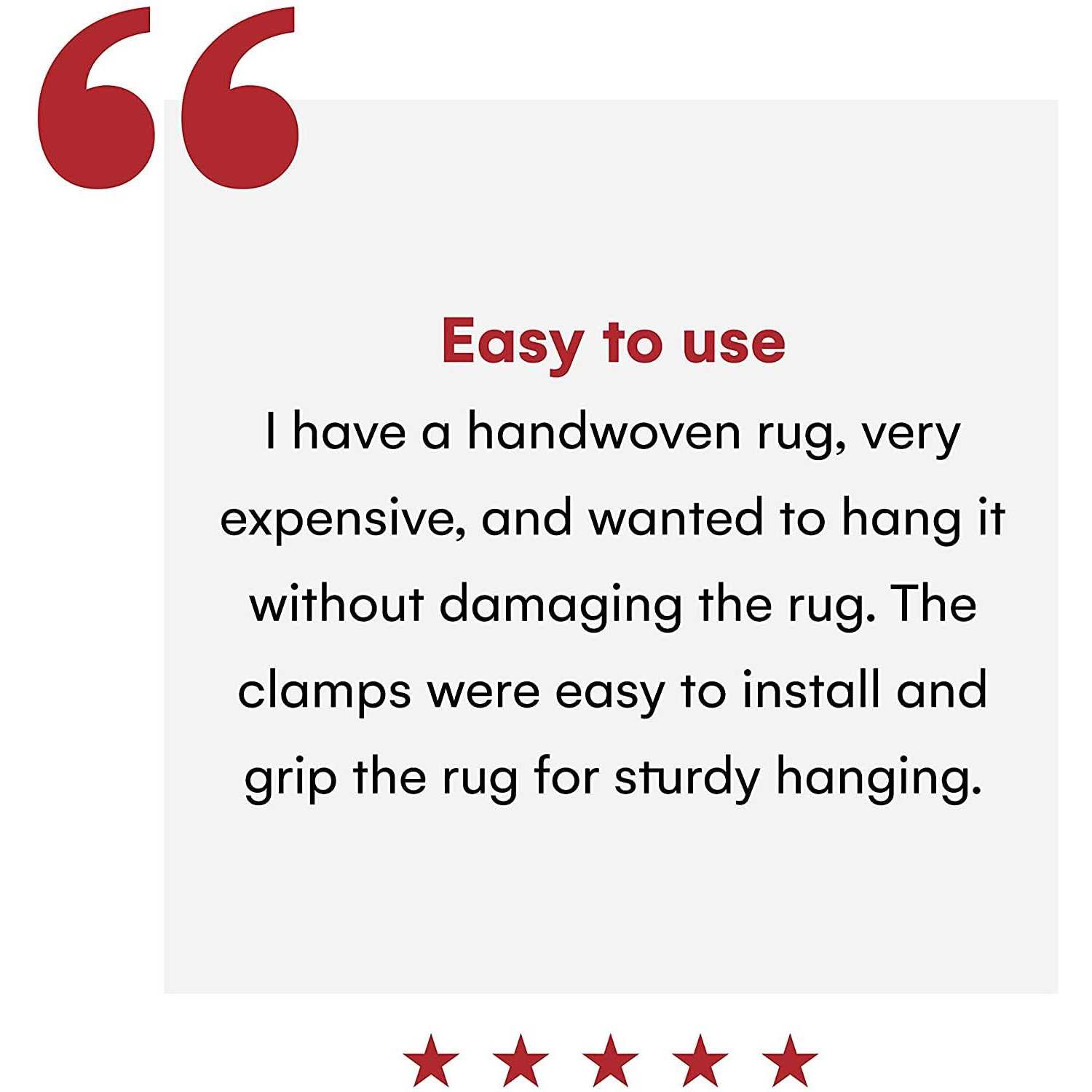 Precision Quilting Tools Classy Clamps Wooden Quilt Wall Hangers 2 Large Clips Screws for Wall Hangings - Image 4