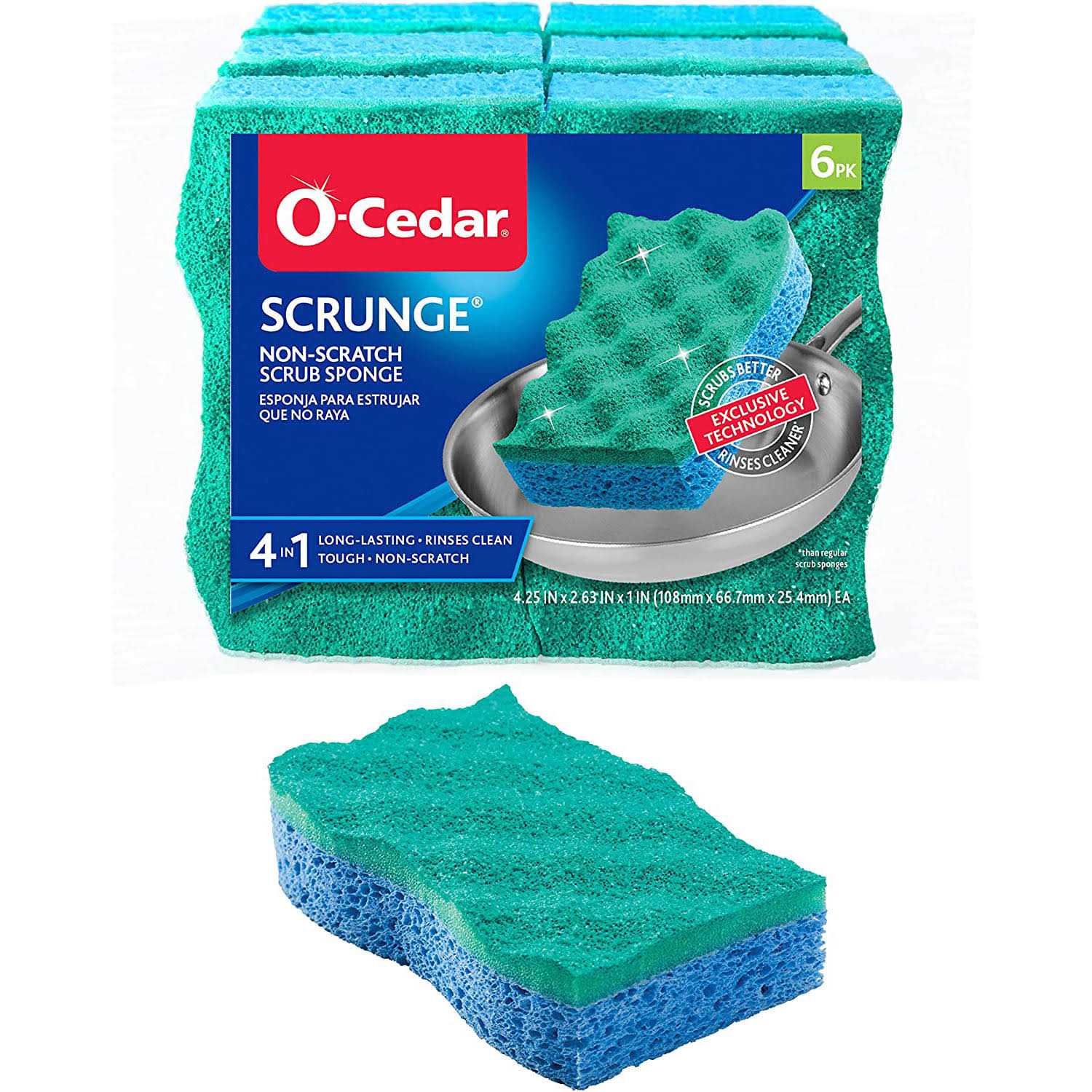O-Cedar Multi-Use Scrunge Sponge - Image 4