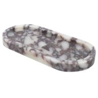 100% Natural Luxury Calaccata Viola Marble Small Hand Towel Tray Holder Organizer for Jewelry