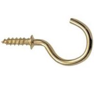 Ook 7/8 Brass Cup Hook